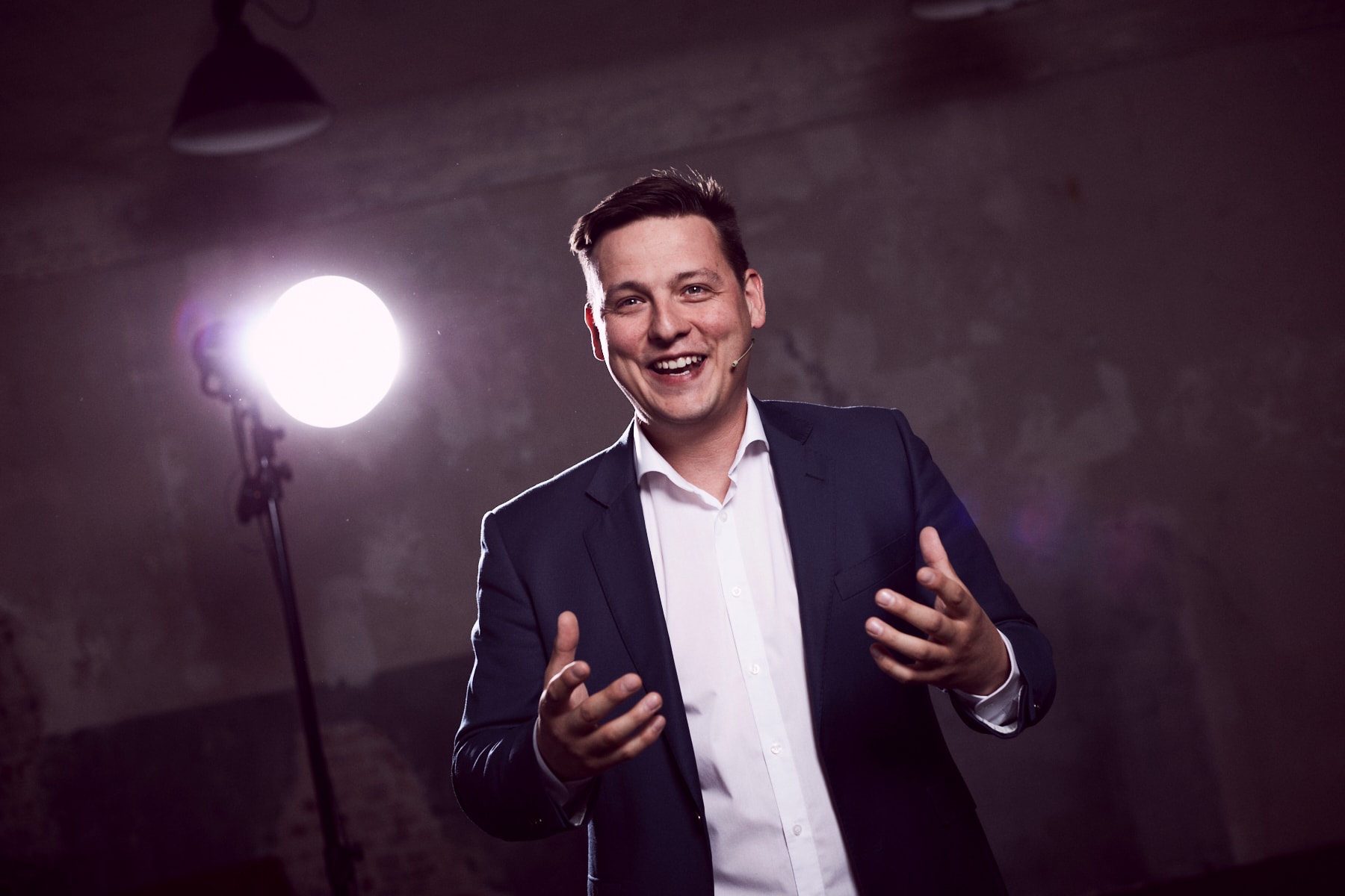 Marc Ogiermann auf der Bühne